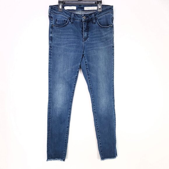 Pilcro Denim - Pilcro & The Letterpress Jeans Women's 28 Script Skinny Frayed Hem